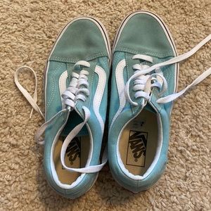 BLUE VANS SIZE 8